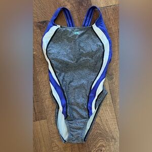 Speedo Womens one 1 piece bathing swim suit sz 6 hydrobra